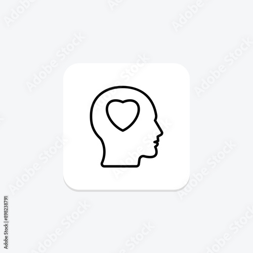 Self Passion line icon , vector, pixel perfect, illustrator file