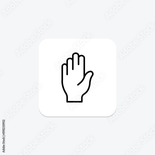 Self Volunteer line icon , vector, pixel perfect, illustrator file