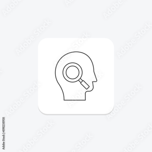Self Discovery thinline icon , vector, pixel perfect, illustrator file
