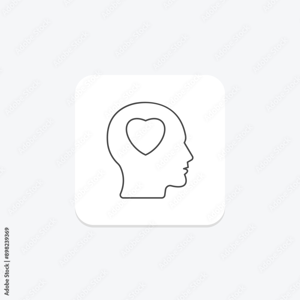 Self Passion thinline icon , vector, pixel perfect, illustrator file Self Passion thinline icon , vector, pixel perfect, illustrator file