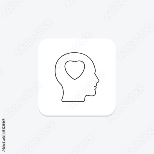 Self Passion thinline icon , vector, pixel perfect, illustrator file