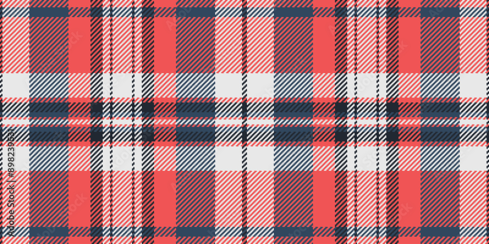 Arabic fabric plaid pattern, coat seamless vector background. Decorative texture check textile tartan in red and white colors. Arabic fabric plaid pattern, coat seamless vector background. Decorative texture check textile tartan in red and white colors.