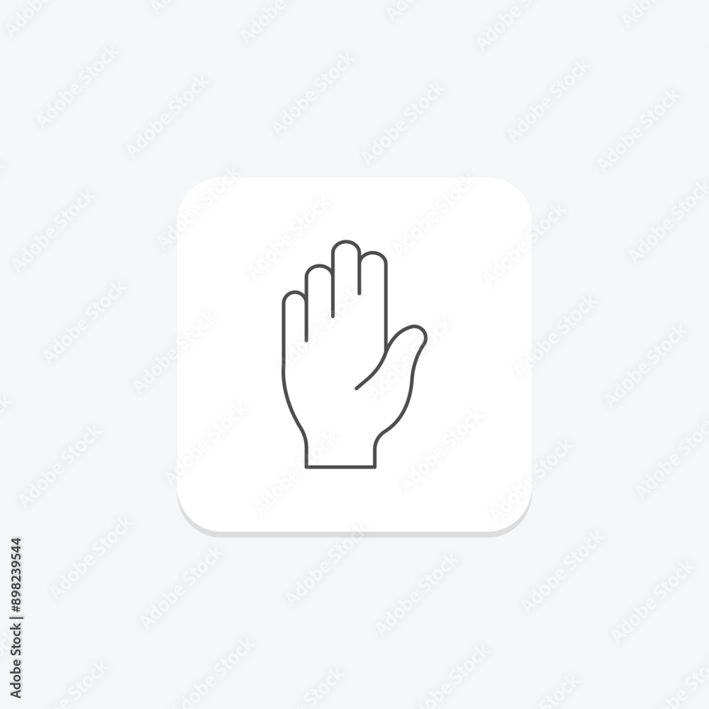 Self Volunteer thinline icon , vector, pixel perfect, illustrator file Self Volunteer thinline icon , vector, pixel perfect, illustrator file