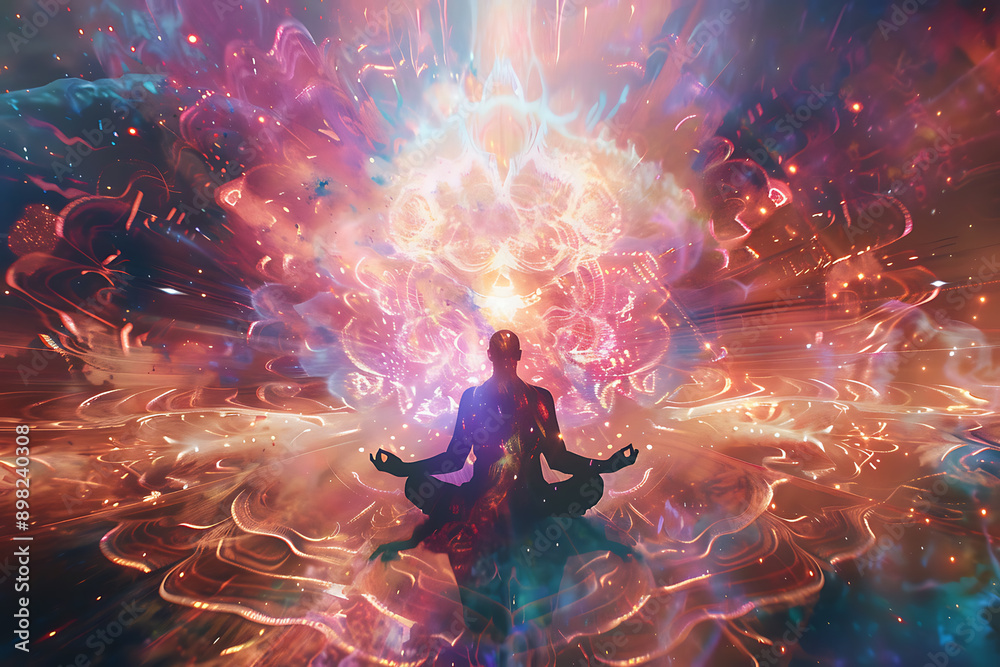 An illustration representing the Shambhala Awakening System, a spiritual practice focusing on enlightenment, inner peace, and personal growth. The scene depicts serene imagery and symbols associated w An illustration representing the Shambhala Awakening System, a spiritual practice focusing on enlightenment, inner peace, and personal growth. The scene depicts serene imagery and symbols associated w