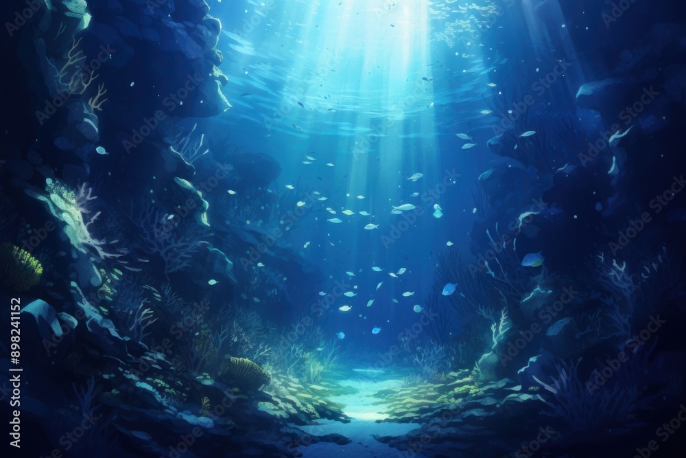 Obraz premium Fish sea underwater outdoors.