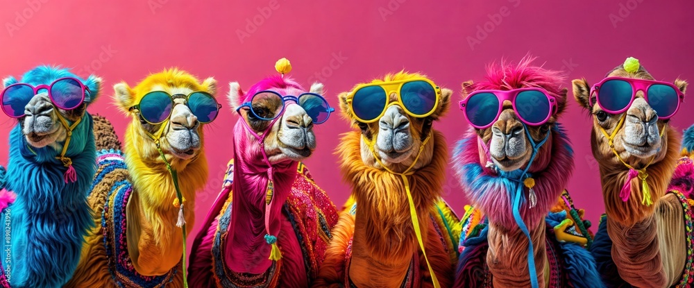 Funky Camels in Sunglasses
