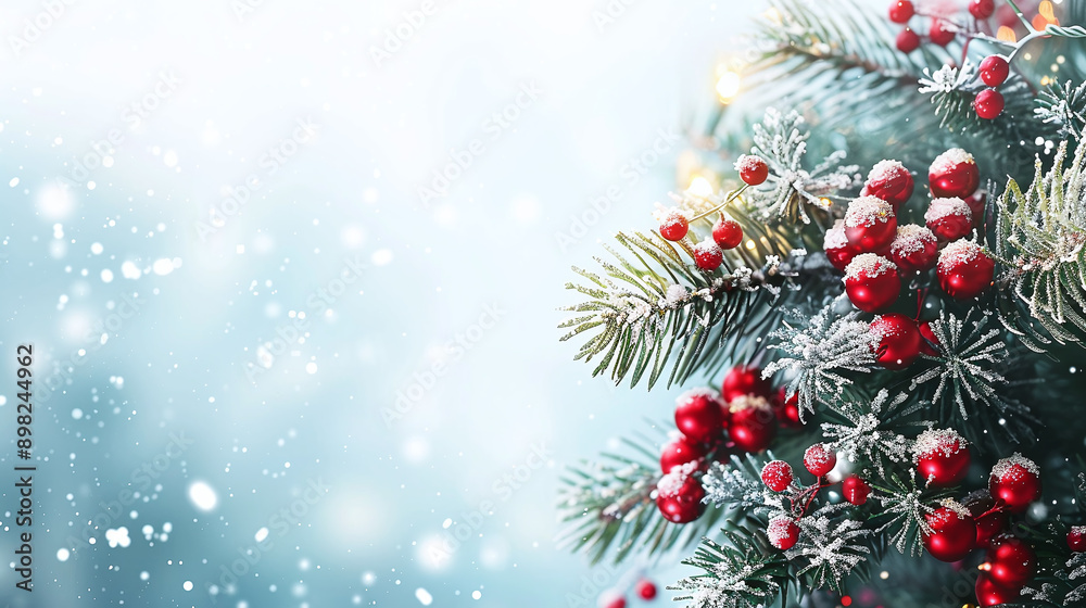 beautiful Christmas tree decorations. copy space. christmas background beautiful Christmas tree decorations. copy space. christmas background