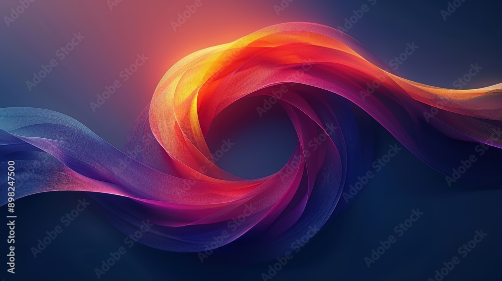 Abstract Colorful Swirling Wave of Light and Energy on Dark Background, Vibrant and Dynamic Digital Art Illustration for Modern Design and Creative Projects Abstract Colorful Swirling Wave of Light and Energy on Dark Background, Vibrant and Dynamic Digital Art Illustration for Modern Design and Creative Projects