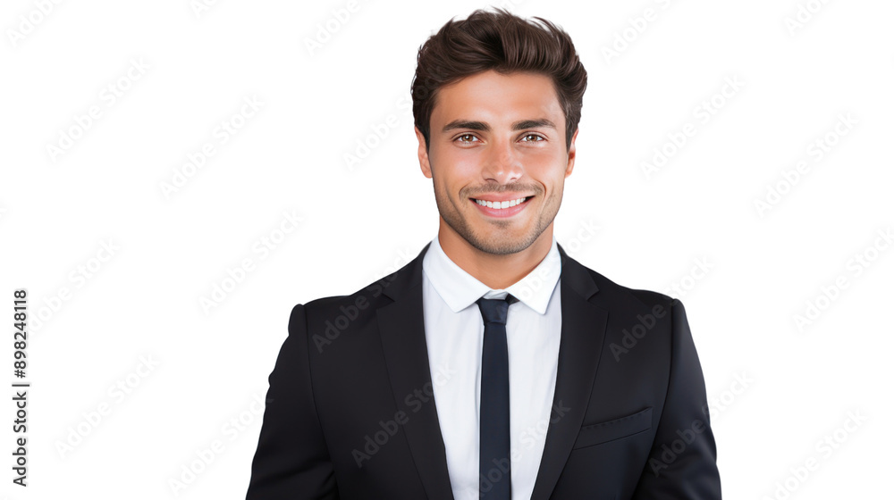 Handsome confident businessman looking at camera isolated on white background. Handsome confident businessman looking at camera isolated on white background.