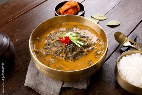 Korean Healthy Food. Korea Cuisine. Fresh Ingredients. 