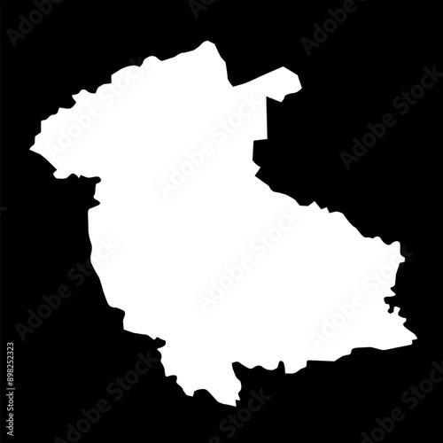 Stirling map, council area of Scotland. Vector illustration.