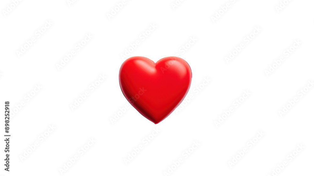Red heart shape isolated on white background. Red heart shape isolated on white background.