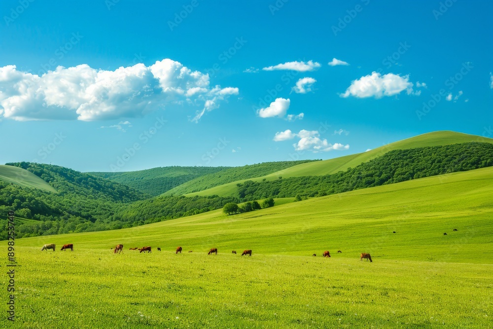 countryside with rolling hills countryside with rolling hills