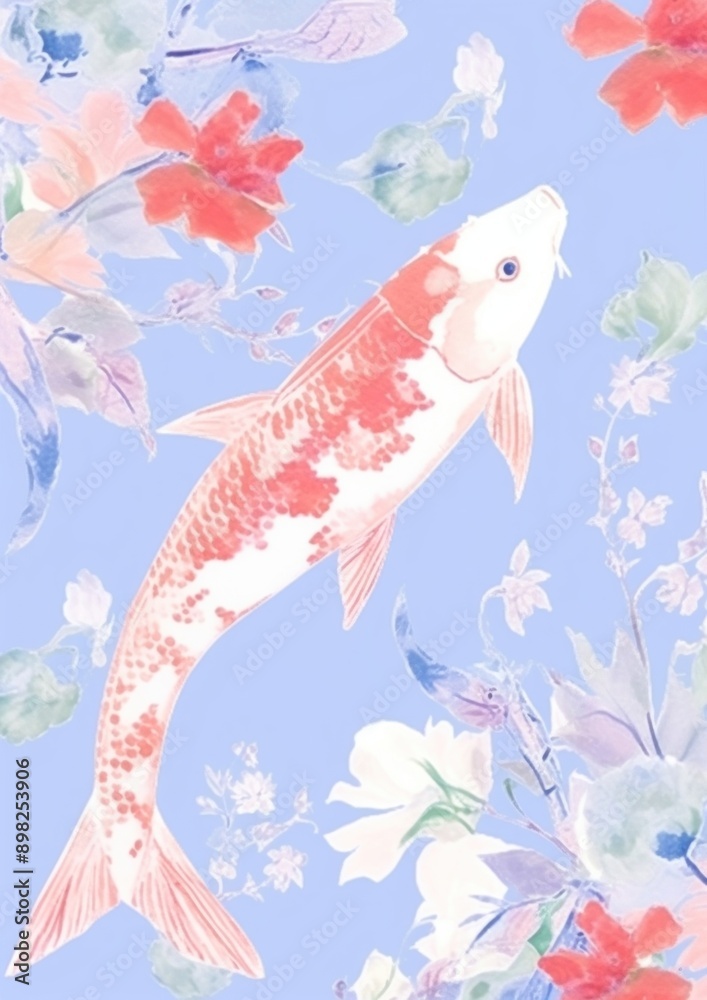 Obraz premium Koi fish backgrounds animal carp.