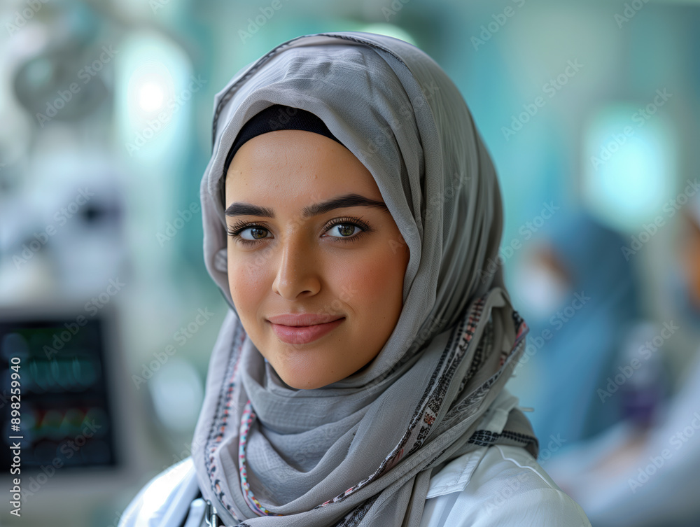 Female Muslim medical intern Female Muslim medical intern