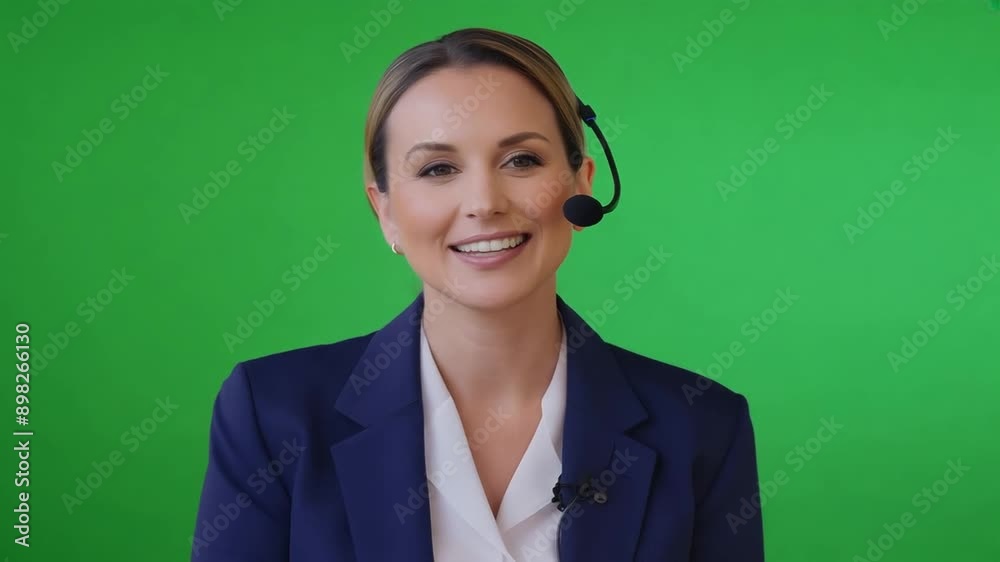 Smiling Customer Service Representative - Green Screen Background
Smiling Customer Service Representative - Green Screen Background