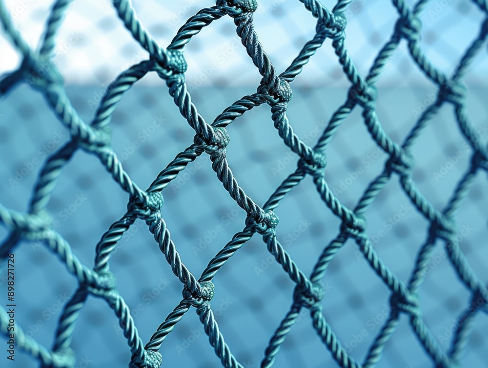 A close-up shot of a chain link fence, often used for security or enclosure purposes A close-up shot of a chain link fence, often used for security or enclosure purposes