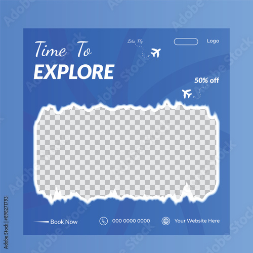 Modern Social Media Travel Post Template Design That Will Inspire You To Travel