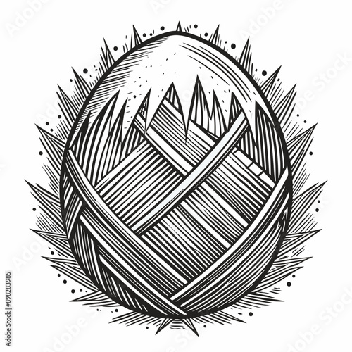 Hatching lines with rough edges drawn using a graphite pencil, offering a grunge and organic feel backgrounds graphics