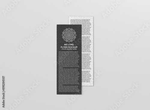A6 Long Flyer Card Mockup 6