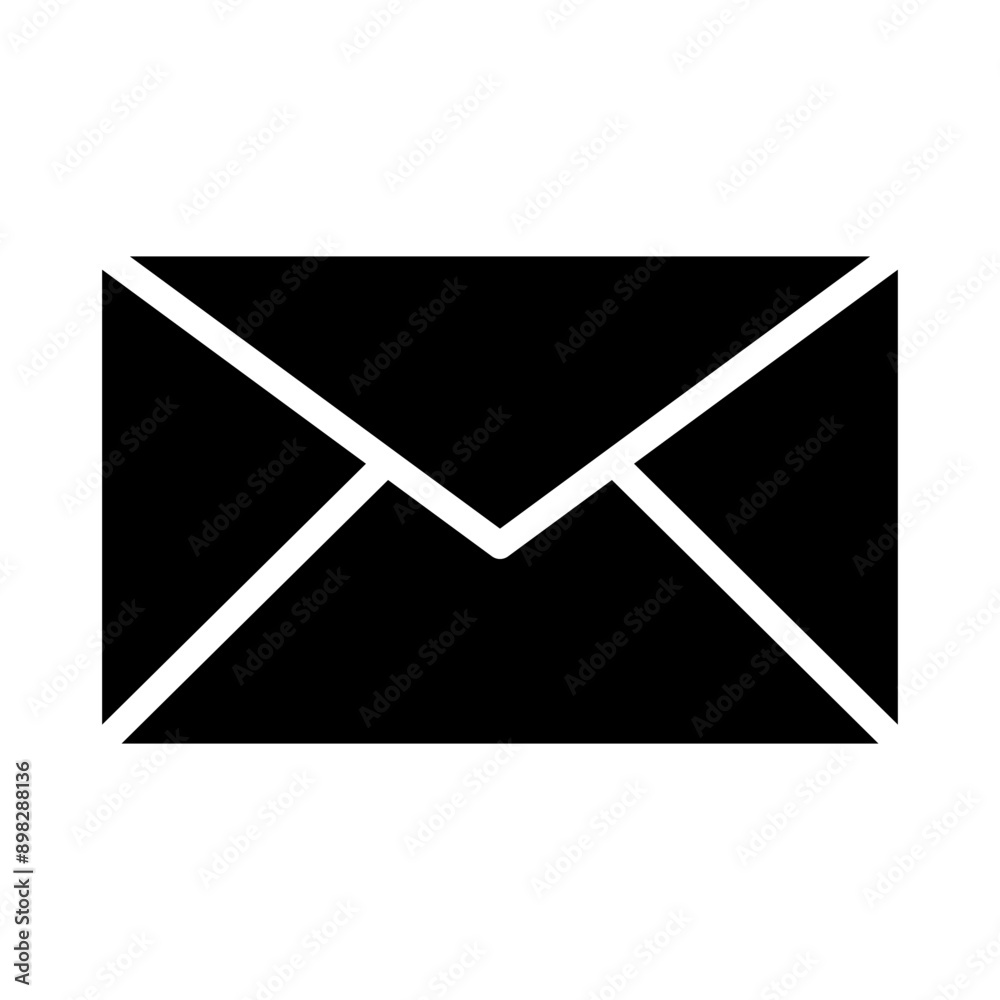 Mail Vector Glyph Icon Design Mail Vector Glyph Icon Design
