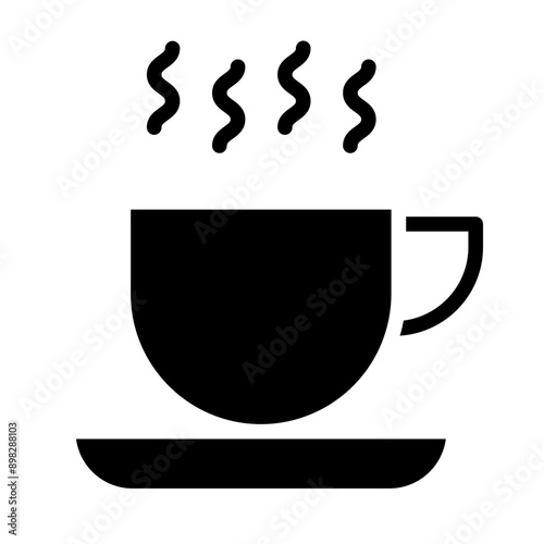 Coffee Vector Glyph Icon Design