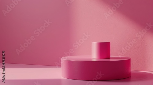 Pink Object on White Table