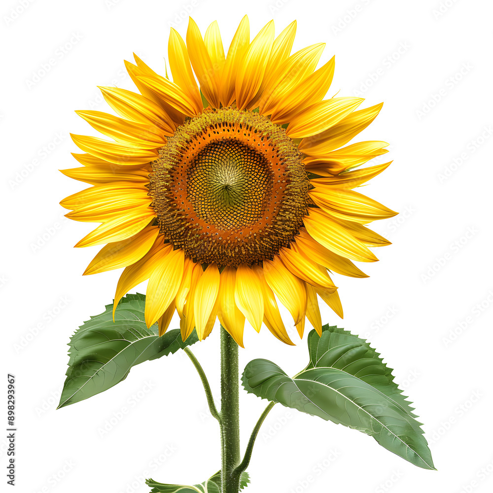 Obraz premium Sunflower isolated on transparent background