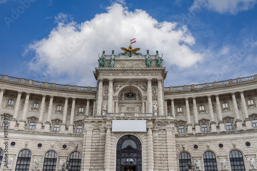 Obraz na płótnie Baroque Hofburg palace, Neue Burg, Vienna, Austria w salonie