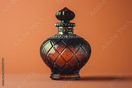 Perfume Bottle on Table