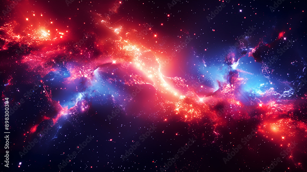 Colorful Nebula & Galaxy Space Background; a dynamic and fiery nebula, with glowing golden and purple hues creating a sense of motion and turmoil amidst the stars
Colorful Nebula & Galaxy Space Background; a dynamic and fiery nebula, with glowing golden and purple hues creating a sense of motion and turmoil amidst the stars