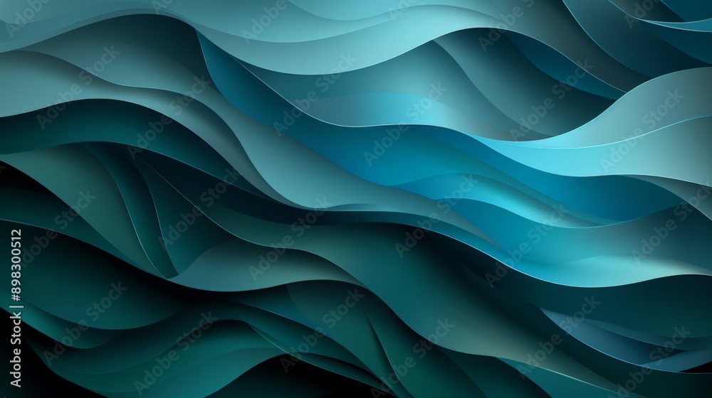 Abstract background forming flowing blue green waves Abstract background forming flowing blue green waves