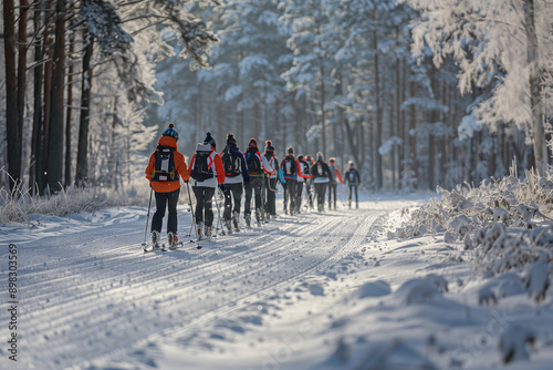 A Winter Wonderland of Cross-Country Skiing in the Biathlon World Cup photo