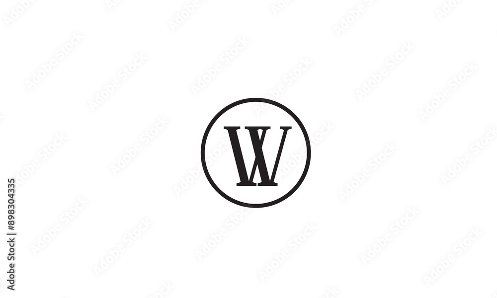 W, WW, Abstract Letters Logo Monogram W, WW, Abstract Letters Logo Monogram