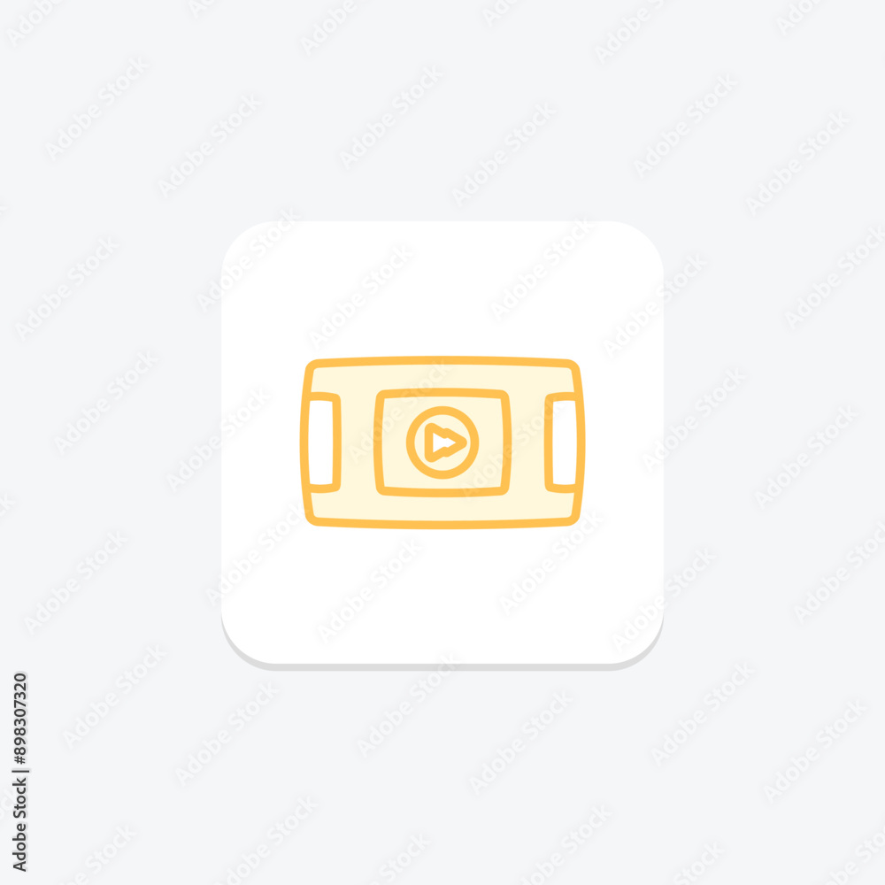 Media player duotone line icon , vector, pixel perfect, illustrator file Media player duotone line icon , vector, pixel perfect, illustrator file