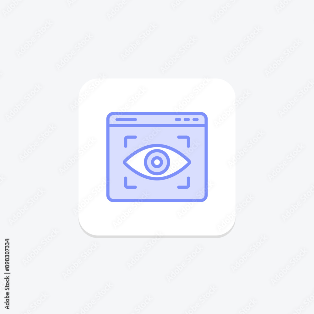 Browser Focus duotone line icon , vector, pixel perfect, illustrator file Browser Focus duotone line icon , vector, pixel perfect, illustrator file