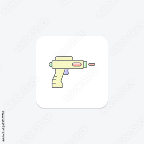 Shooting Game lineal color icon , vector, pixel perfect, illustrator file