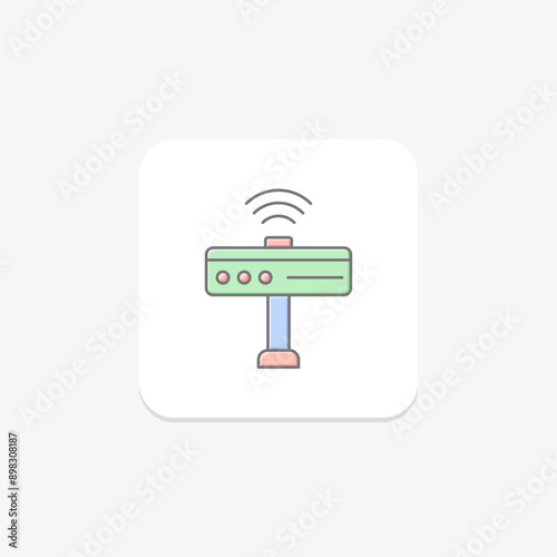 Kinect lineal color icon , vector, pixel perfect, illustrator file