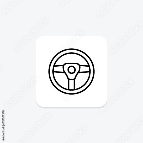 Wheel Staring line icon , vector, pixel perfect, illustrator file