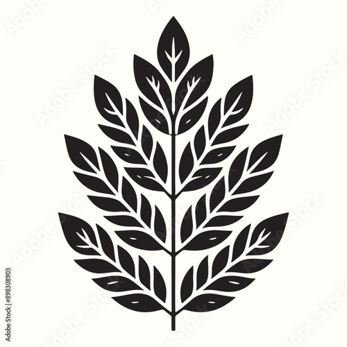 Leaf Silhouette Vector Illustration Design