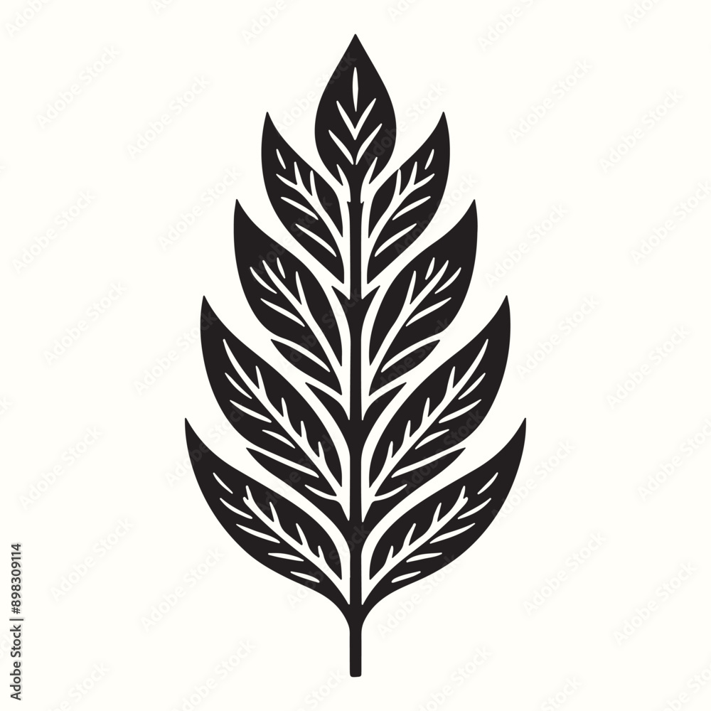 Leaf Silhouette Vector Illustration Design Leaf Silhouette Vector Illustration Design