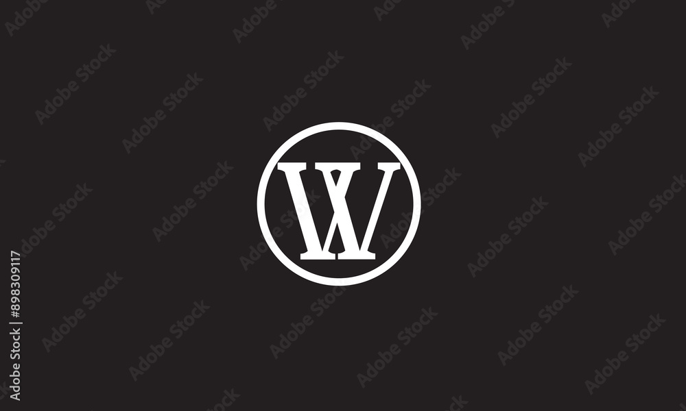 W, WW, Abstract Letters Logo Monogram W, WW, Abstract Letters Logo Monogram