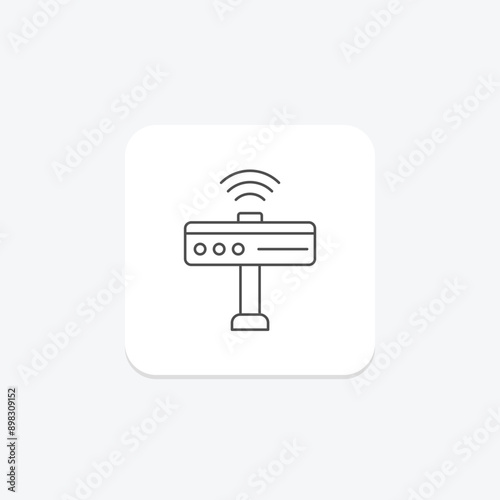 Kinect thinline icon , vector, pixel perfect, illustrator file