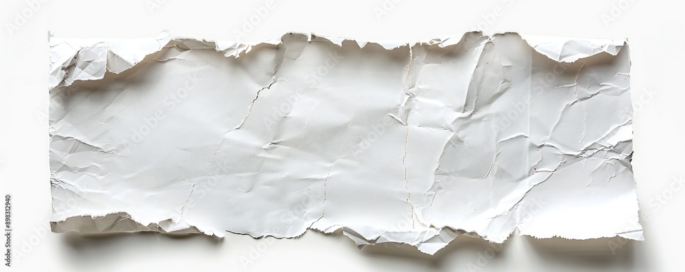 Empty paper, clean, isolated on white background Generative Ai Empty paper, clean, isolated on white background Generative Ai