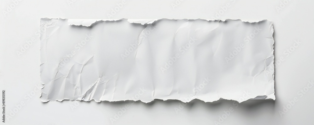 Empty paper, clean, isolated on white background Generative Ai