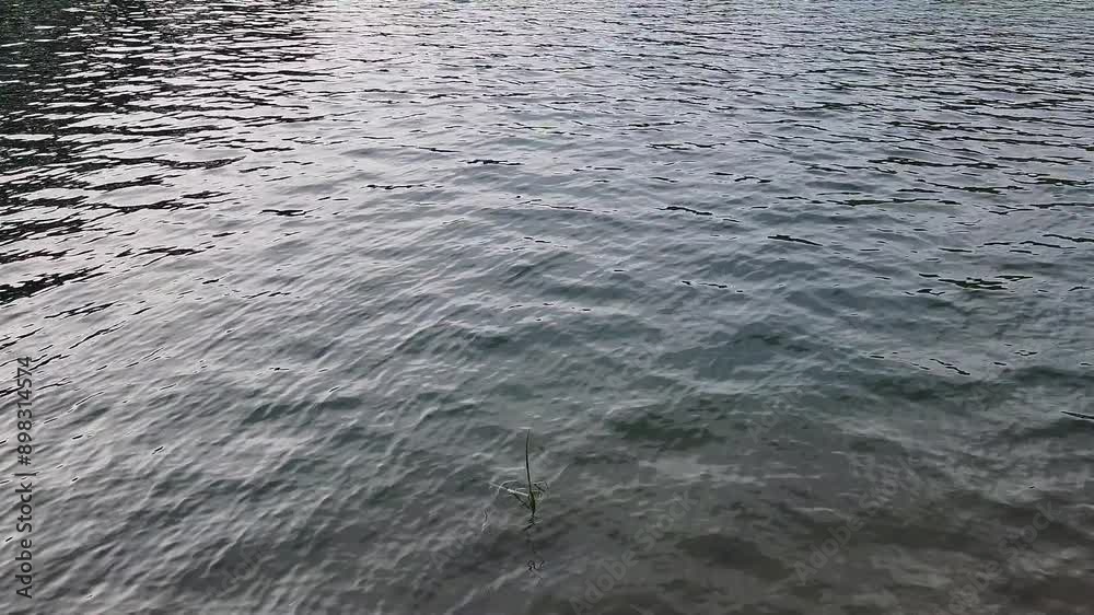 Smooth surface of water on a mountain lake Smooth surface of water on a mountain lake