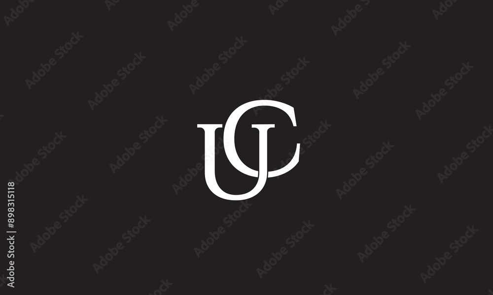 UC, CU , U , C , Abstract Letters Logo Monogram UC, CU , U , C , Abstract Letters Logo Monogram