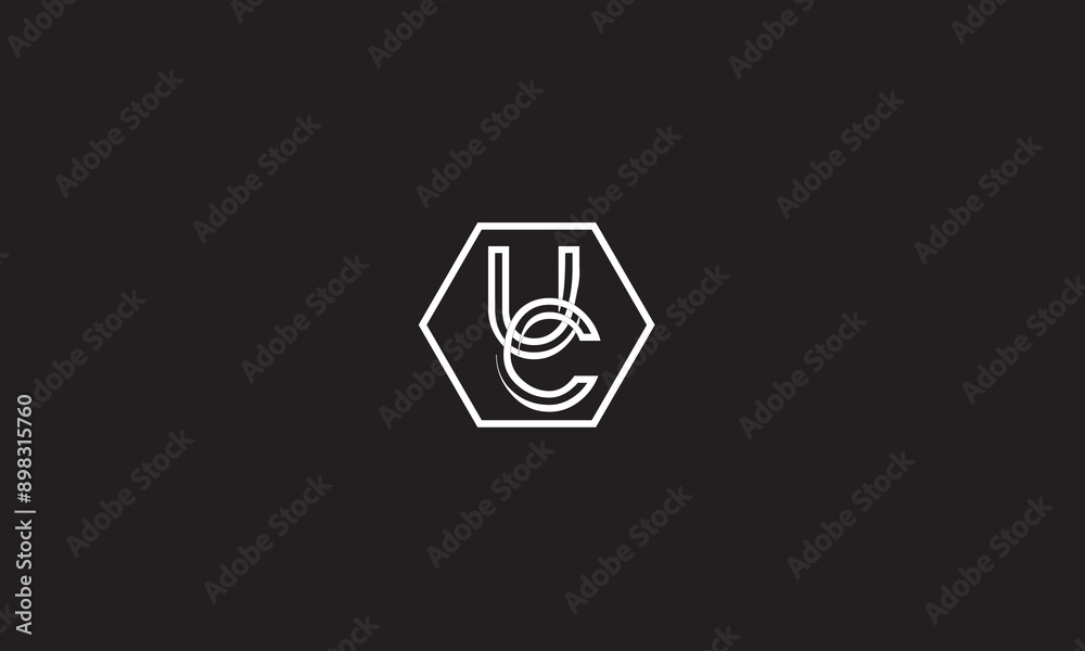 UC, CU , U , C , Abstract Letters Logo Monogram UC, CU , U , C , Abstract Letters Logo Monogram