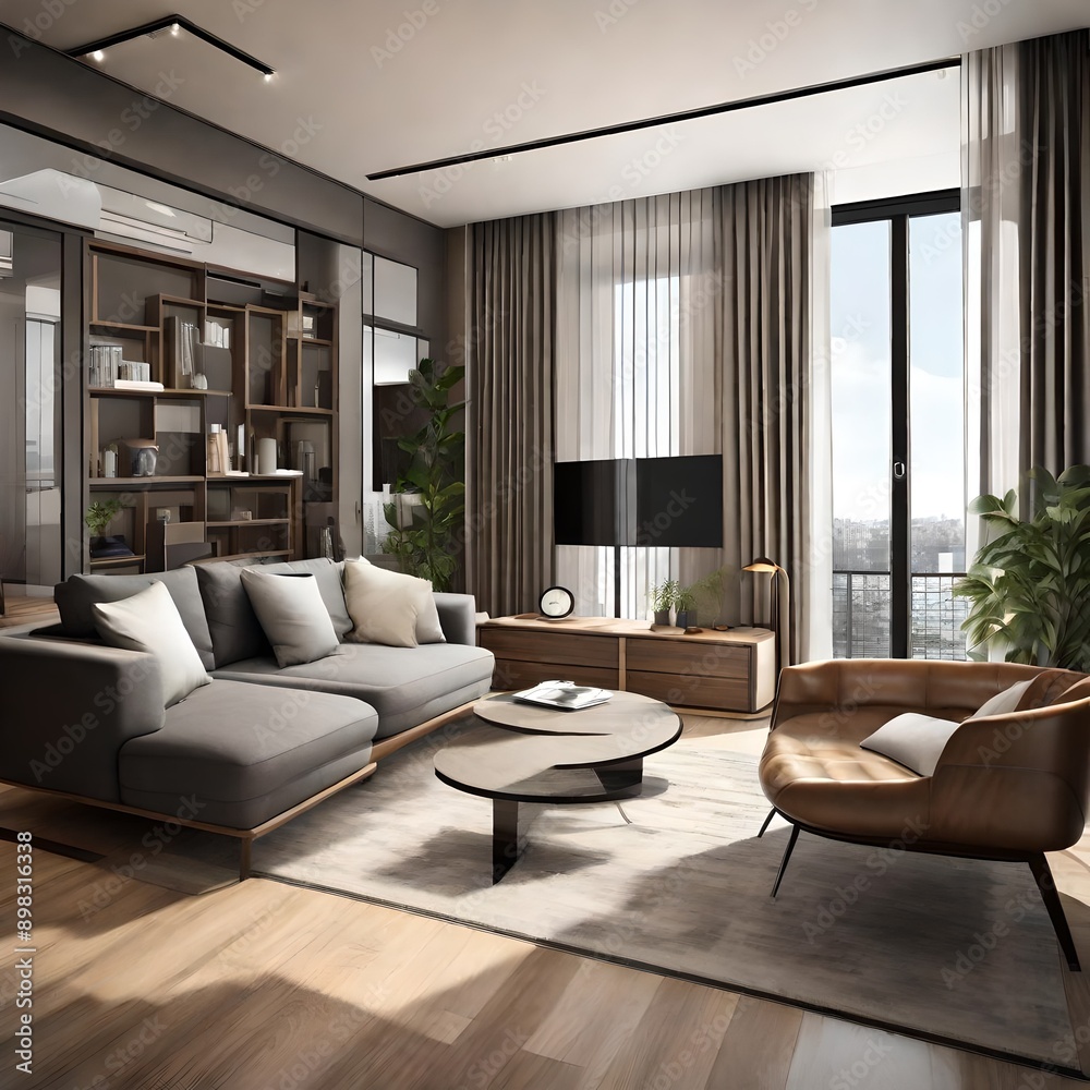 Fototapeta premium living room interior