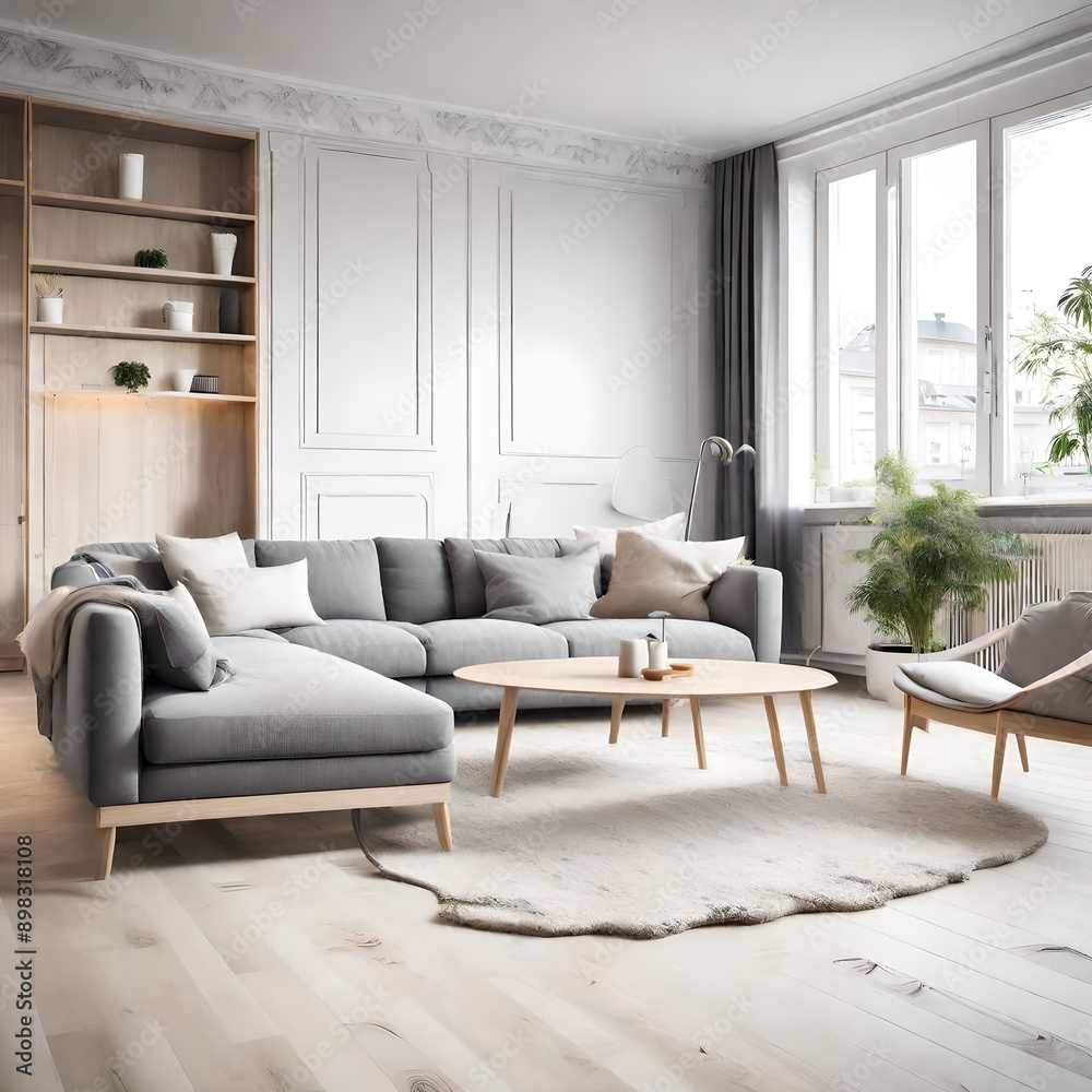 Fototapeta premium living room interior